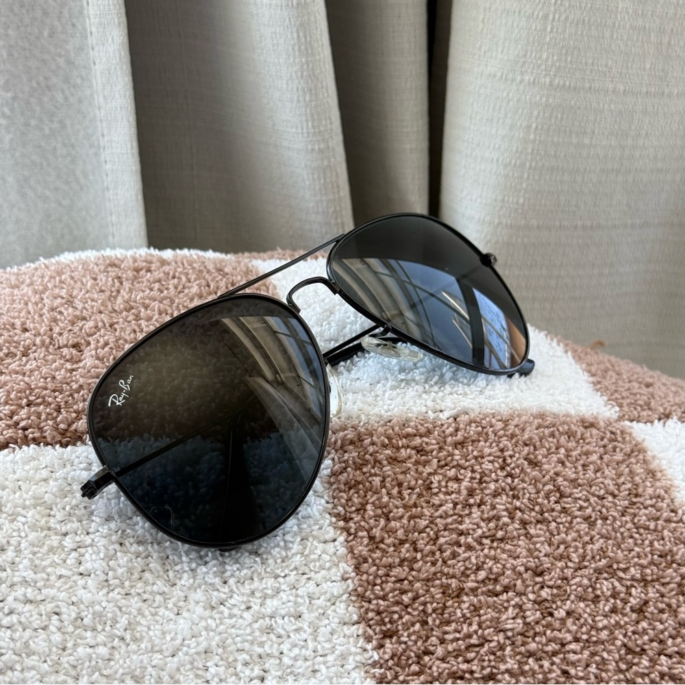 Ray Ban Aviator Total Black RB3026 62014-135 Sunglasses